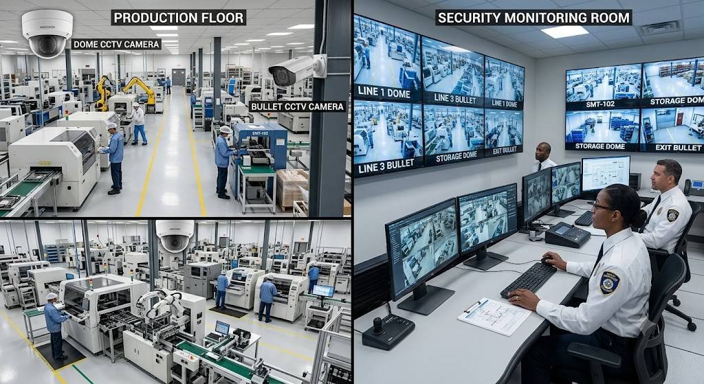Designing a Dust‑Resistant CCTV System for Manufacturing Plants in Bhiwadi, Neemrana & Alwar (2026 Guide)